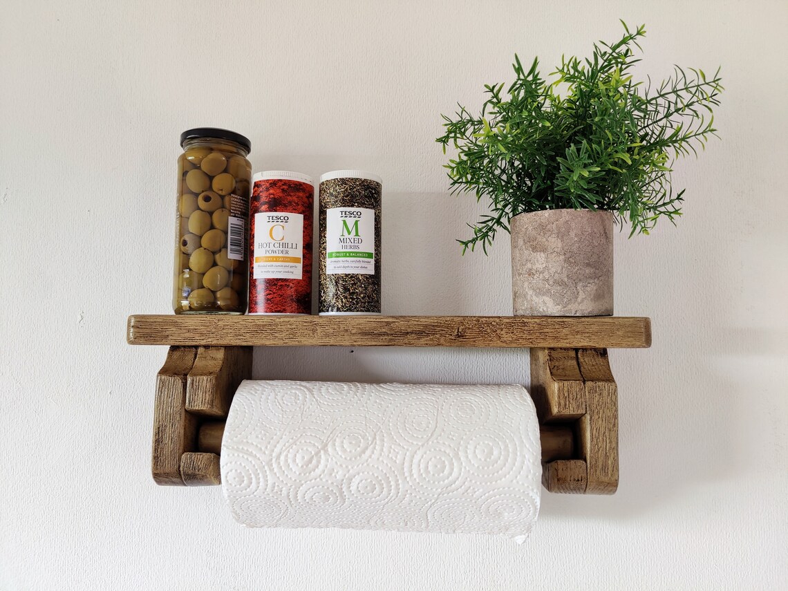 Kitchen Roll Holder Wall Hanging Colour Options Etsy UK