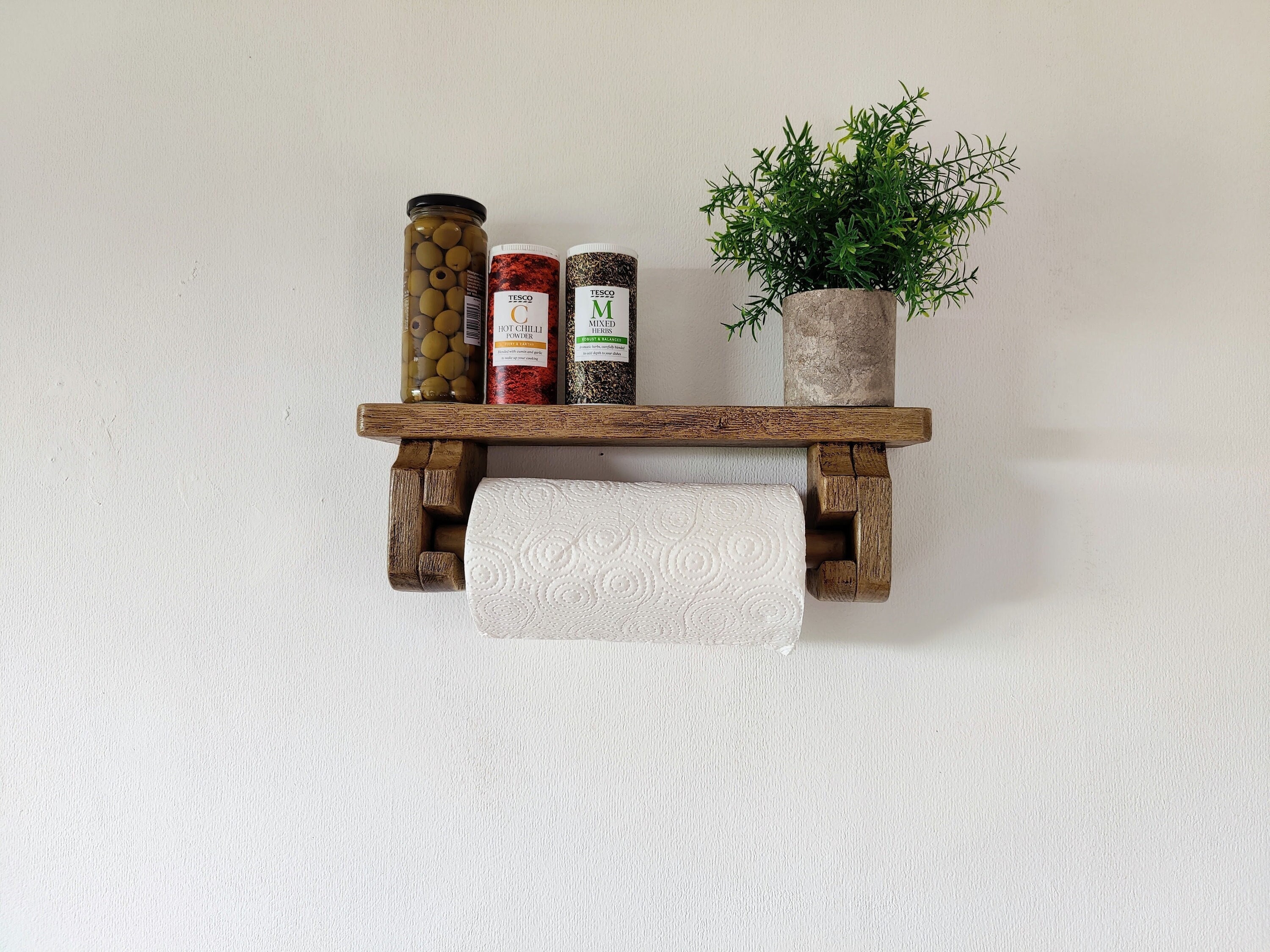 Kitchen Roll Holder Wall Hanging Colour Options | Etsy UK