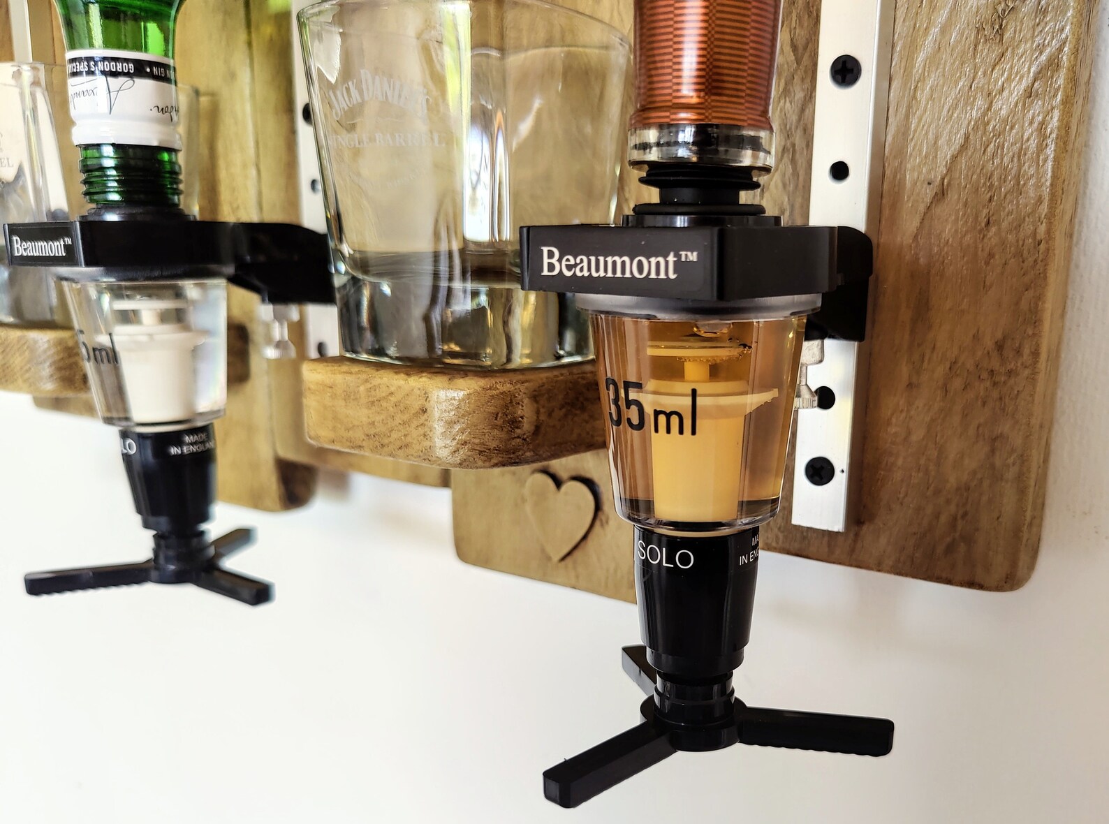 Wall Mounted Triple Optic Drinks Rack Old Oak Etsy