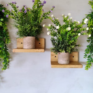 Pair of Plant Holder / Ornament Shelves - Colour Options