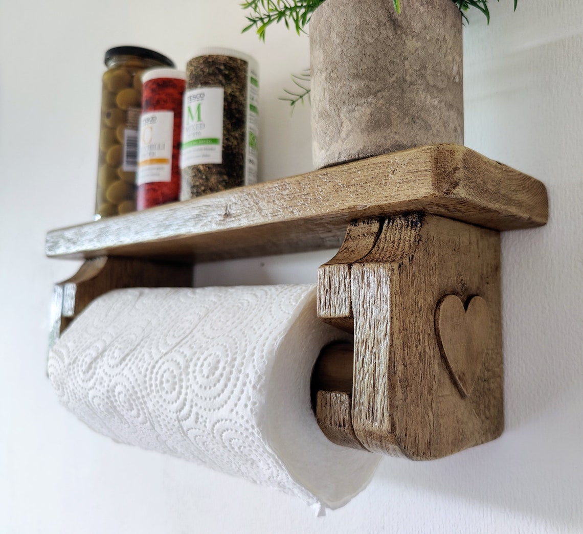 Kitchen Roll Holder Wall Hanging Colour Options | Etsy UK
