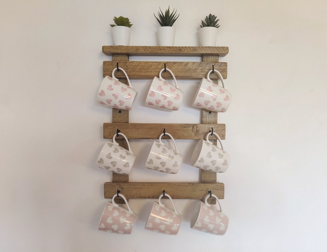 Large Mug Holder Rack - Colour Options - Etsy