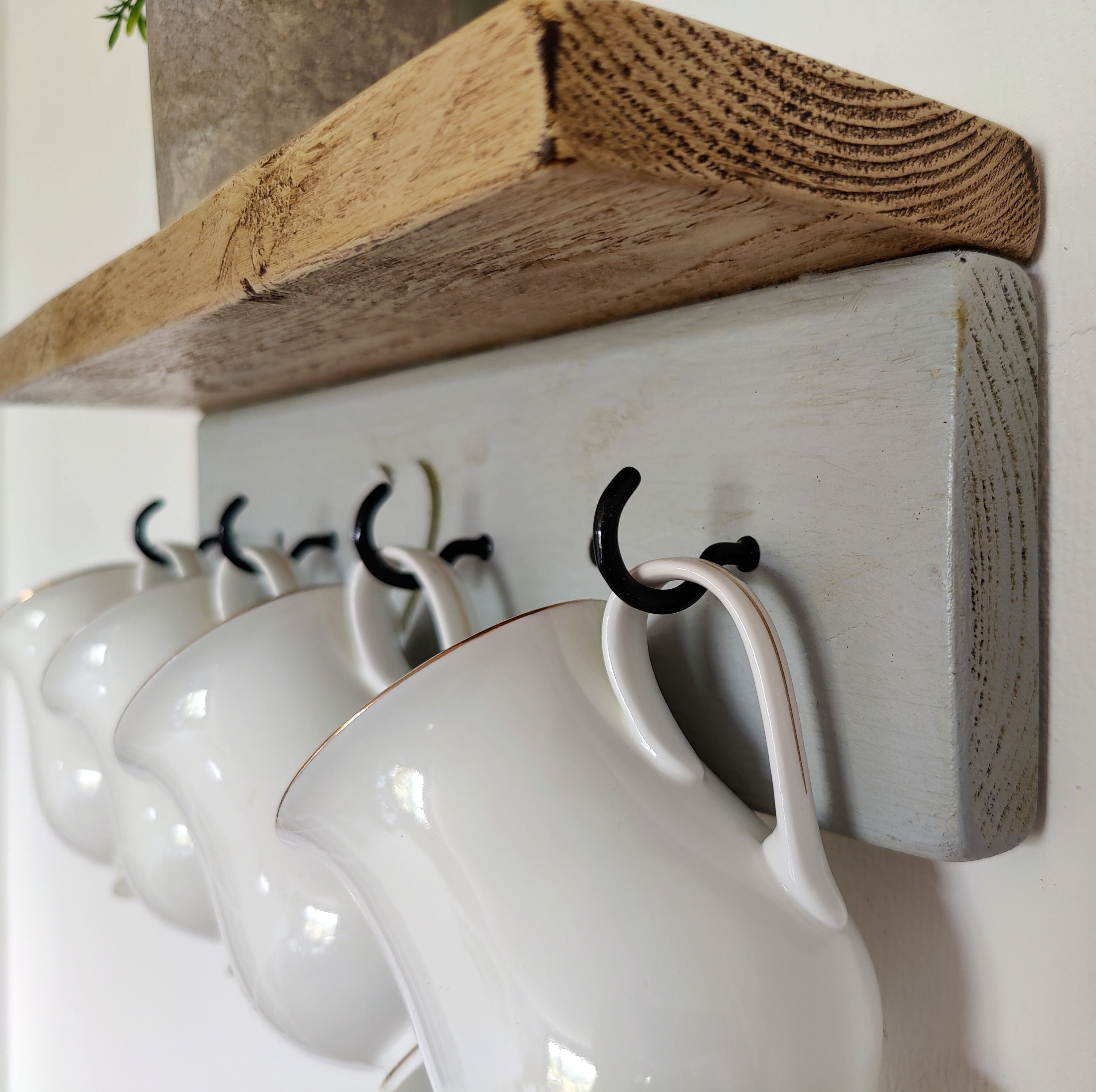 Cup Holder Shelf Two Tone 400mm Colour Options Etsy UK