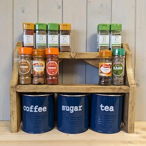 Worktop Organiser Bench - Antique Pine - (0114)