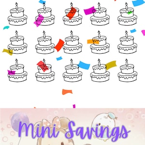 Mini Savings Challenges Digital Instant Download