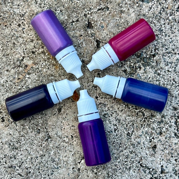 Deep Purples Lip Liquid Lipgloss Making Lipstick Making Liquid Pigments Colorants Blue Red Pink Brown