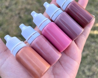 Colorants Pigments Liquid Pigments Lip gloss Lipstick Brown Fall Set