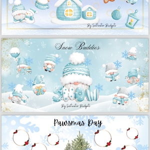 Cozy Christmas Savings Challenge Set Cash Budgeting Low Income Instant Download Digital