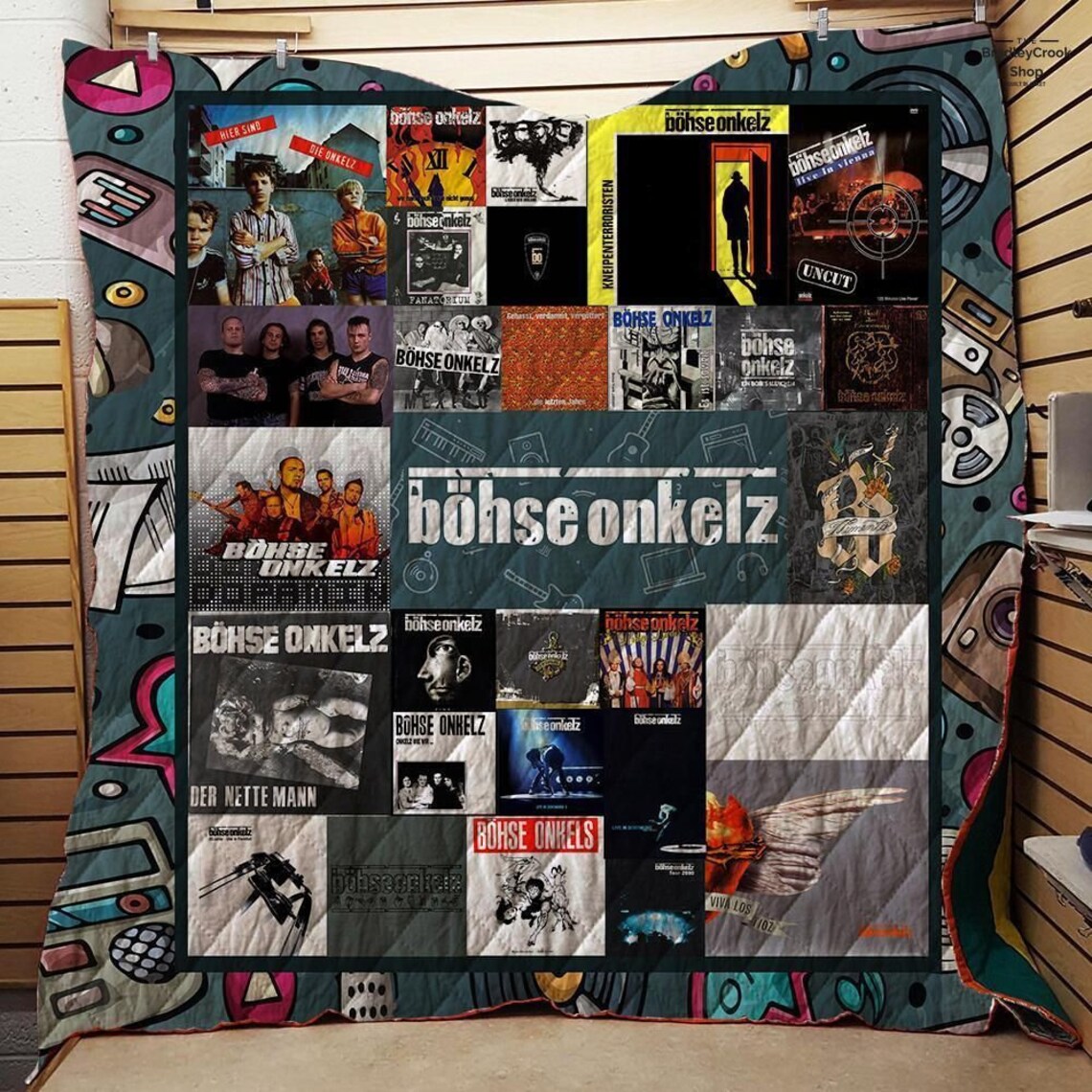 Böhse Onkelz Albums Poster Cover Music Rock Band Quilt Blanket Etsy