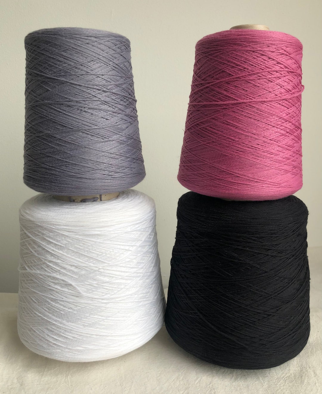 Cotton/ Nylon Blend Fill Yarn on Cone, Be.mi.va Designer Yarn