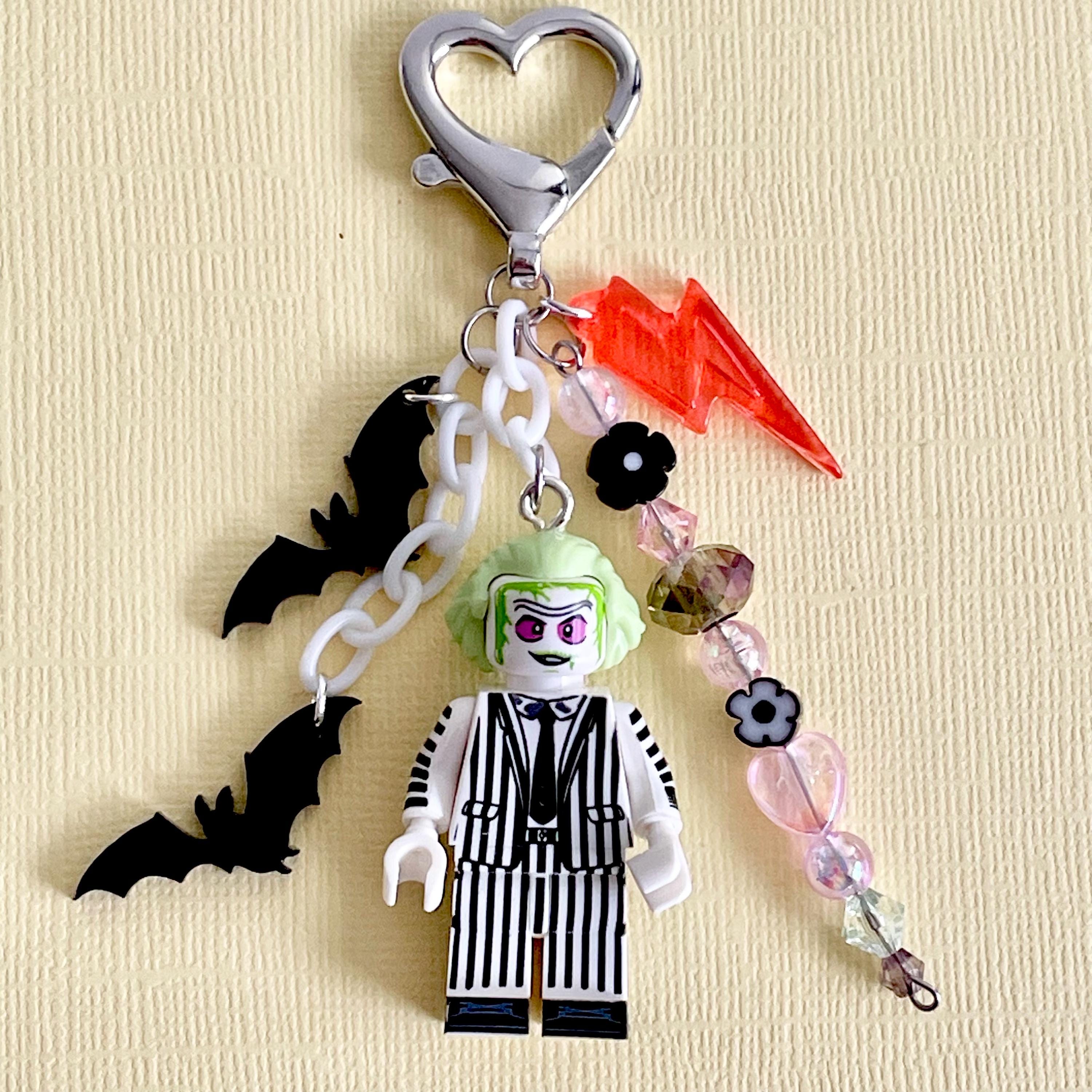Handmade Miniature Beetlejuice Bag Charm Keychain - Etsy 日本