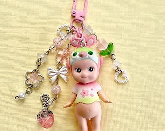 Handmade Cherry Blossom Sonny Angel Bag Charm – Keychain