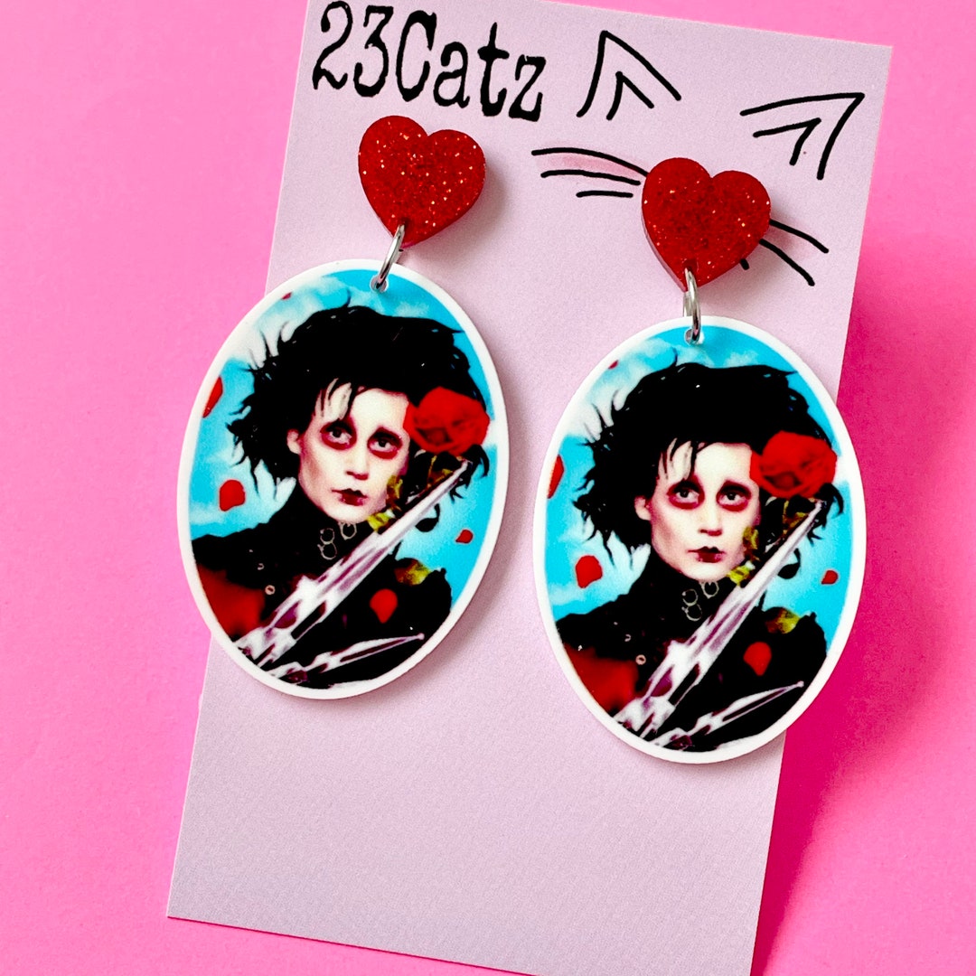 Cute Fun Dangle Earrings Novelty Quirky 90s Movie Goth EMO Etsy Australia
