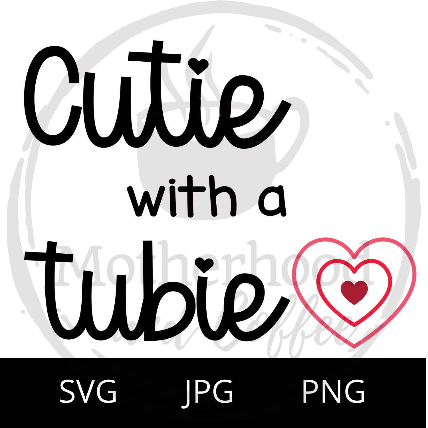 Gtube, Tubie, Mickey, Button, Baby, Infant, Awareness, SVG, Svg for Cricut, Silhouette, Cameo