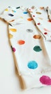 Unisex Dotty baby grow, new baby gifts, watercolour dots sleepsuit, baby shower gifts, toddler sleep suit 