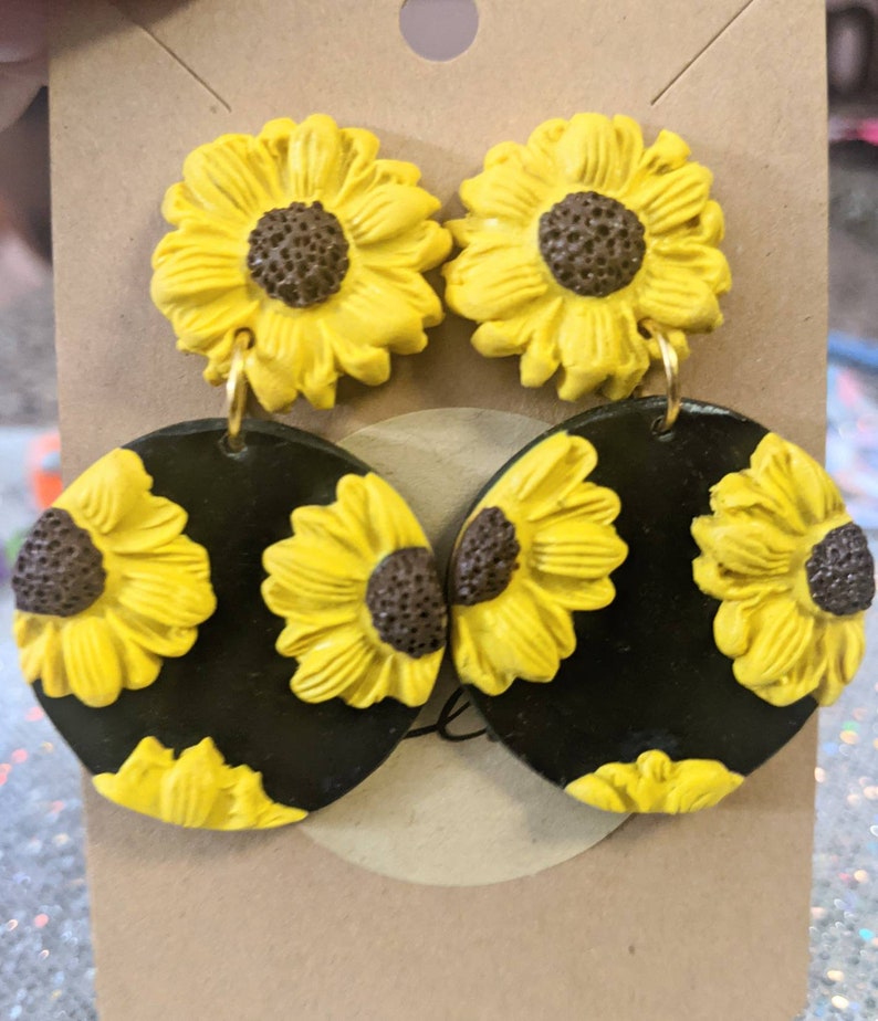 Beautiful Sunflower earrings