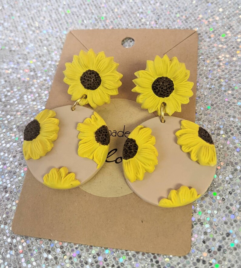 Beautiful Sunflower earrings