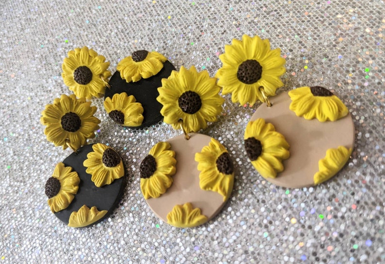 Beautiful Sunflower earrings