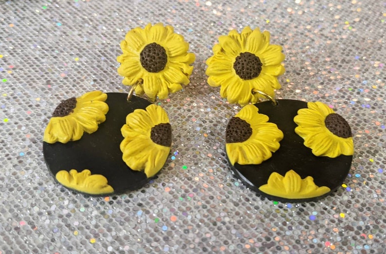 Beautiful Sunflower earrings
