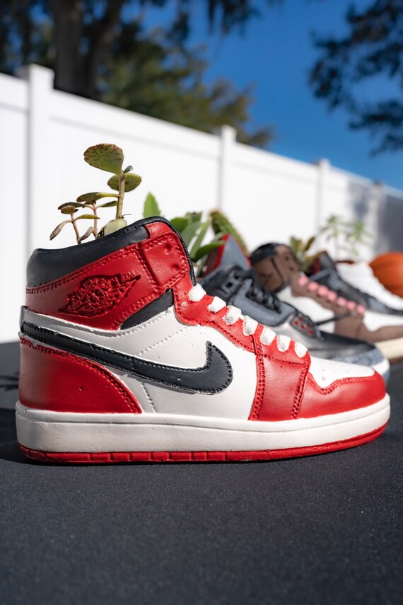 Air Jordan Chicago 1s Sneaker Planter by Potdega / Shoe Pot / - Etsy