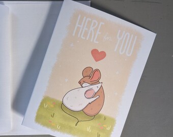 Blank Notecard: Here for You