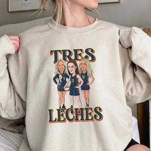 Basketbalshirt Tres Leches grappige cartoon damesteam cadeau T-shirt
