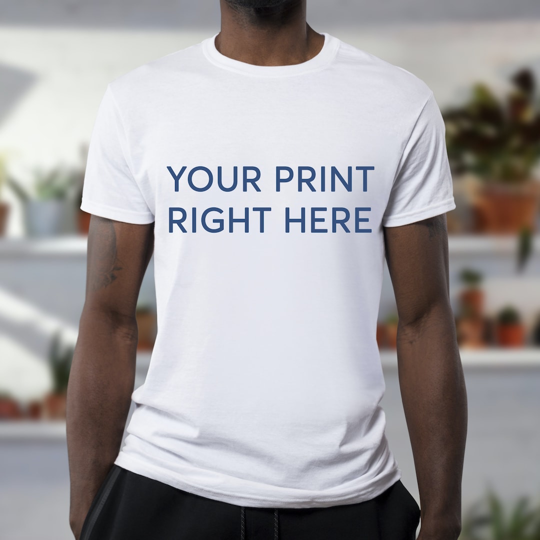 Custom T-shirt With Your Printed Design - Etsy UK