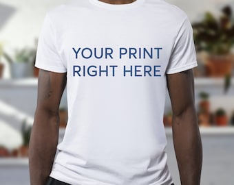 Personalized White T-shirt: Custom Printed Design