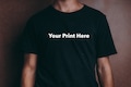 Custom Tshirt with your print | Your Funny Print on a T Shirt | Custom T shirt for merch and parties | Custom shirt with personalisation product logo