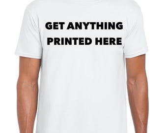 Custom Print T-Shirt: Personalized Design, Events & Merch - Free Delivery