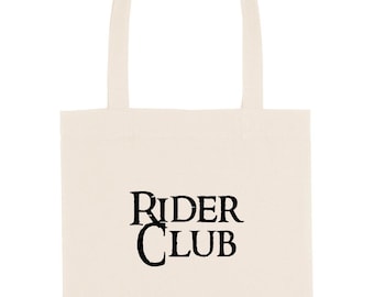 Rider Club Natural Cotton Canvas Tote Bag