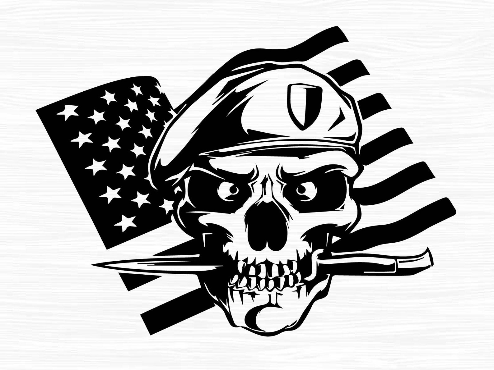 USA Flag Skull Svg Distress Flag Svg Skull Svg Patriotic | Etsy