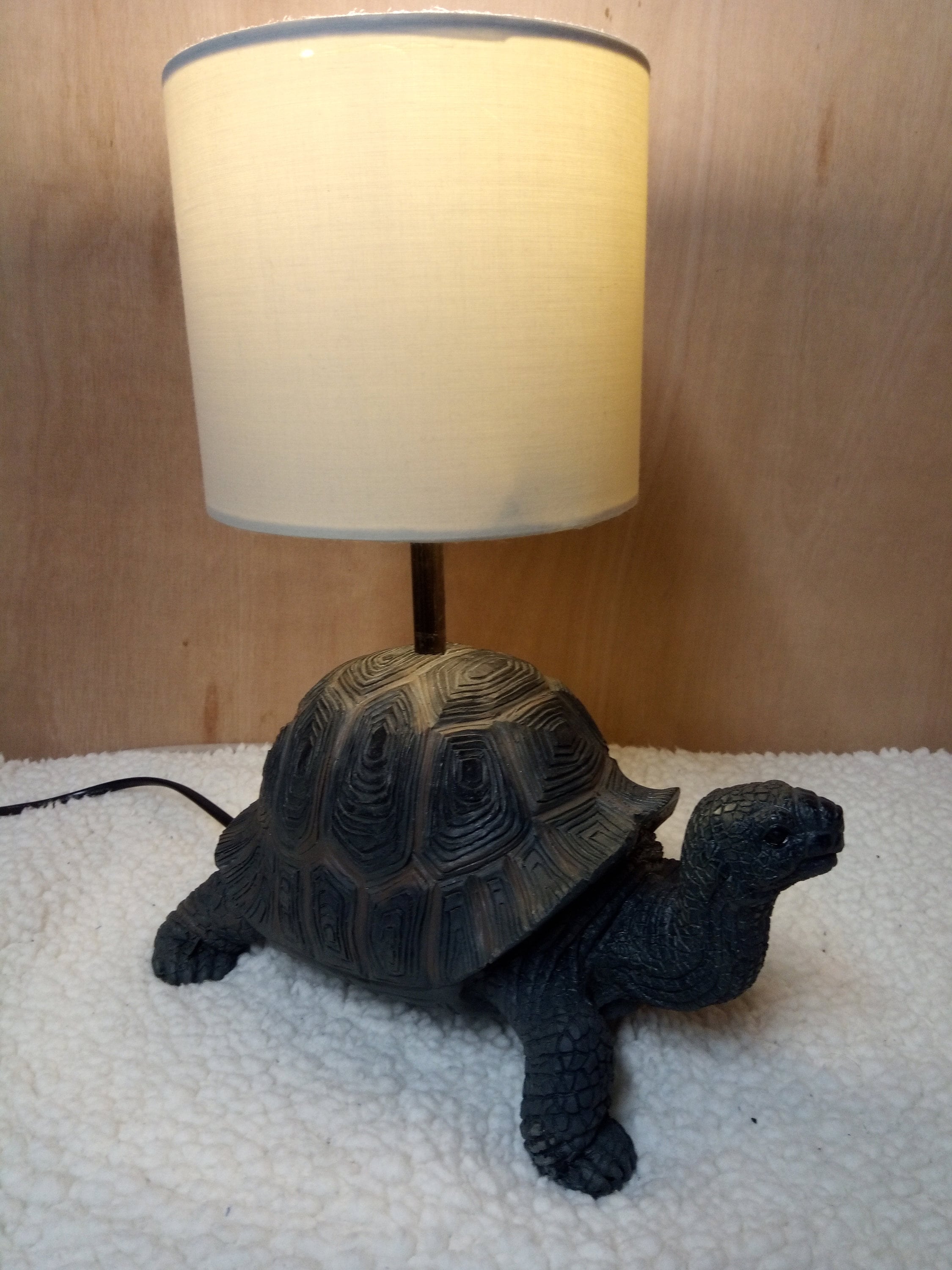 Realistic Retro Tortoise Table Lamp Etsy