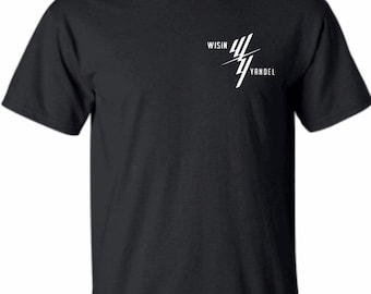 Wisin Y Yandel Song Lyrics Concert Band Music Vintage Short Sleeve Top Tee Shirt