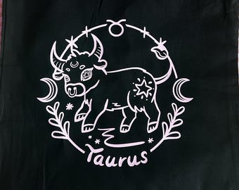 Sternzeichen Stier Taurus Tasche Jutebeutel 100% Baumwolle