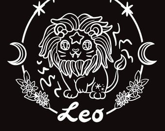 Sternzeichen Löwe Leo Tasche Jutebeutel 100% Baumwolle