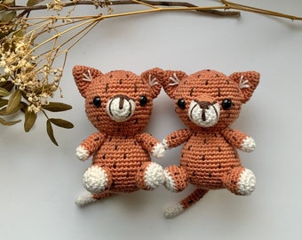 Leopard Plüsch Amigurumi Pärchen