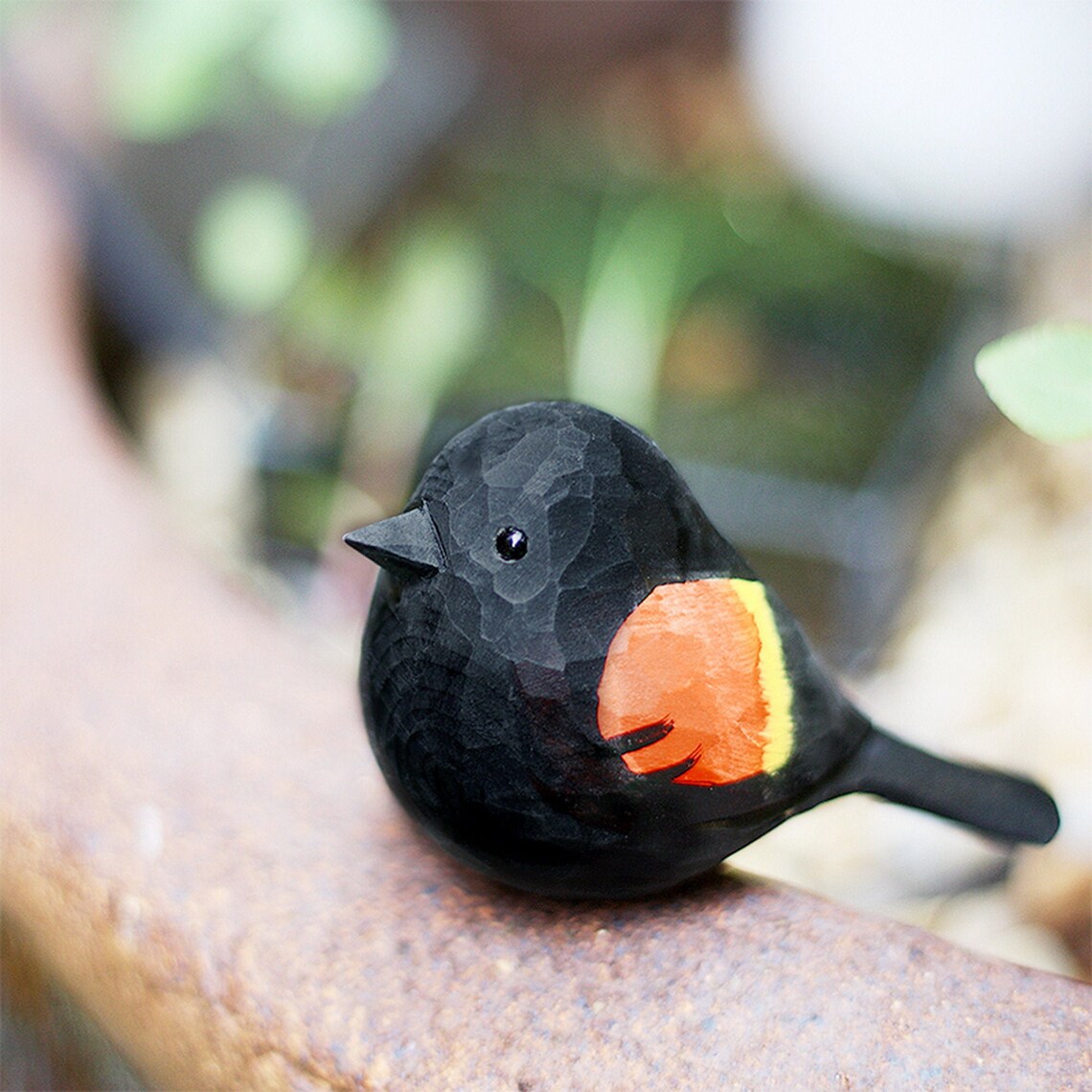 Robin Ornaments Painted Wooden Carved Wood Carving Animals Etsy