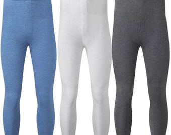Mens Thermal Vest Long John Trousers Warm Underwear Brushed Baselayer Bottom Top