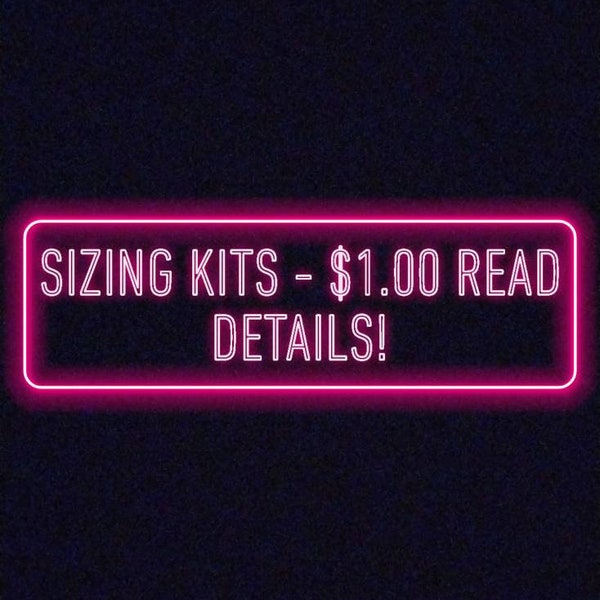 Sizing kits/ Please Read Description! just select your shape during purchase/press on nails/sizing/