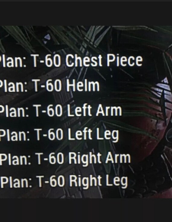 All T 60 Power Armor Plans No Mods Xbox Etsy All T 60 Power Armor Plans No Mods Xbox Etsy