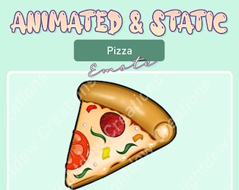 ANIMATED & STATIC Pizza Emote | Twitch Emote | YouTube Emote | Discord Emote | Community Emote | Streamer Emote |