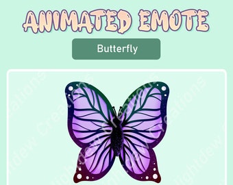 ANIMATED Butterfly Emote | Butterfly Emote | Twitch Emote | Twitch