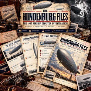 Hindenburg Disaster Unit Study for Teens | 1937 Airship Investigation | History, Science & Engineering Homeschool Printable