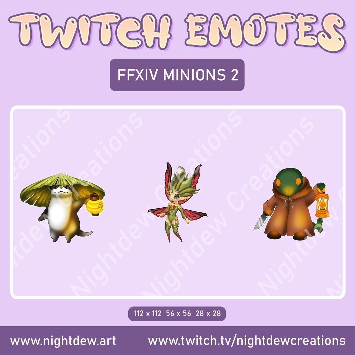 Minion Emotes 2 FFXIV Twitch Emotes Instant Download Etsy India