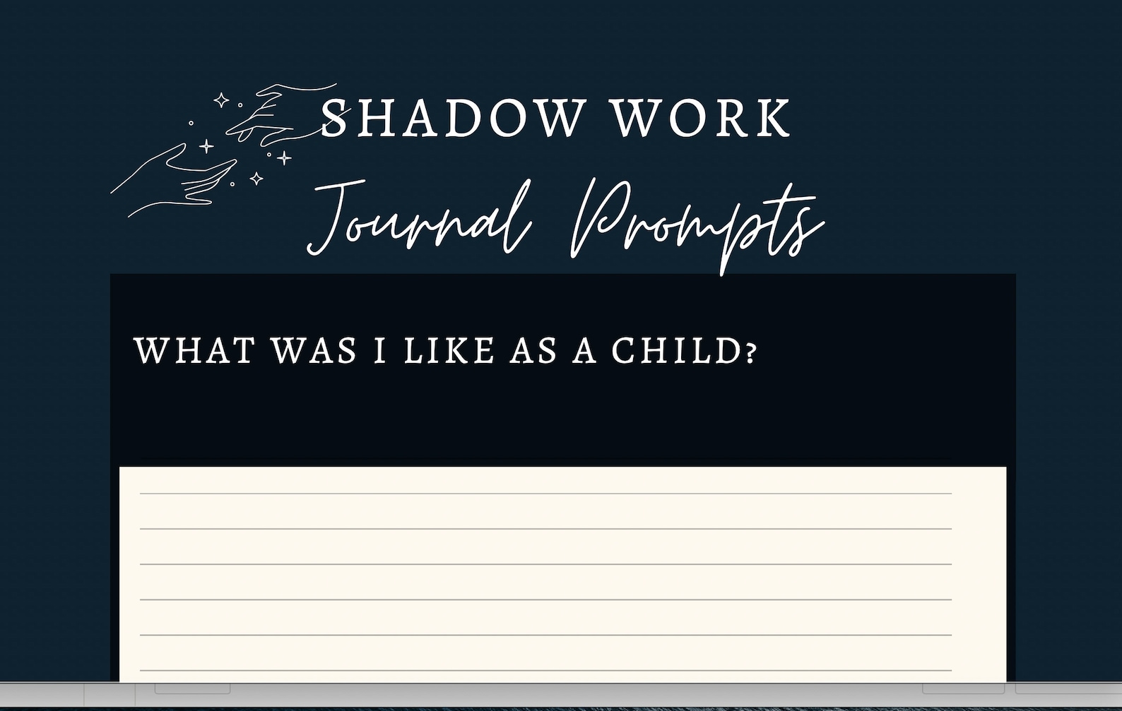 shadow work journal prompt
