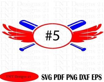 Download Baseball Wings Svg Etsy