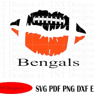 Football lips Bengals, Bengals svg, football svg, football png, Cincinnati svg, football cut file, Bengals png, Bengals decor, sport svg