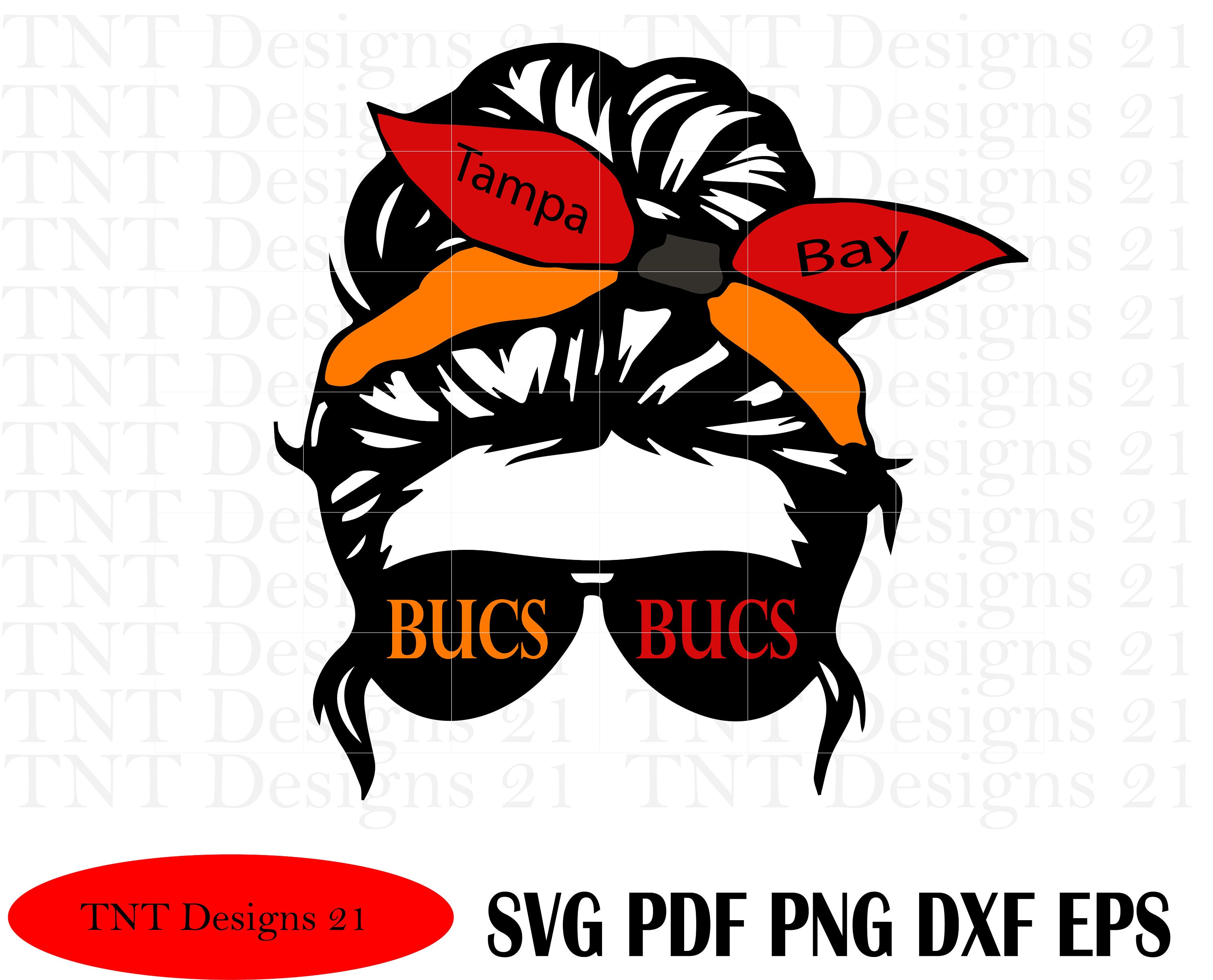Messy Bun Bucs, Bucs Svg, Bucs Png, Tampa Bay Svg, Football Svg