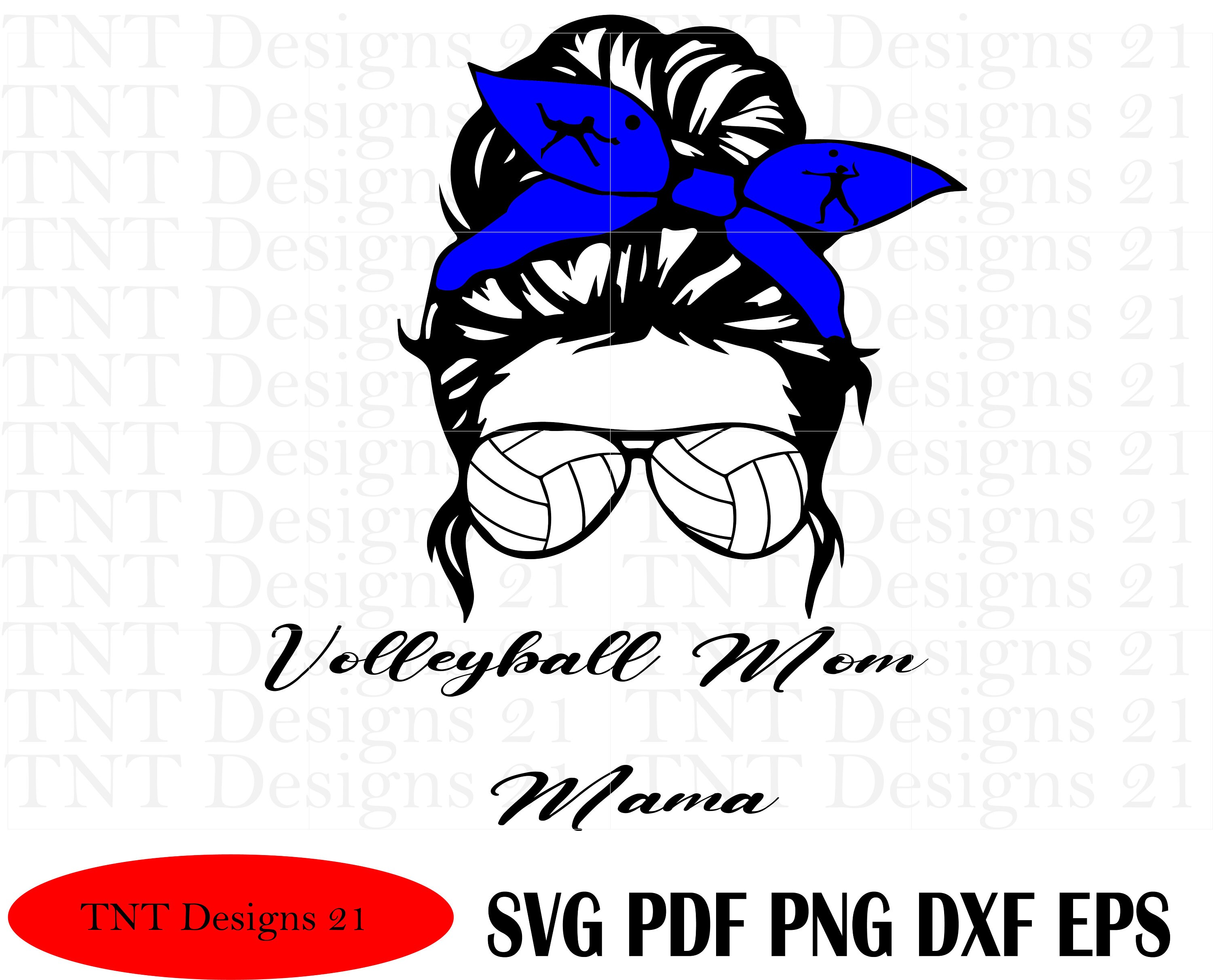 Messy Bun Volleyball, Sublimation, Volleyball Svg, Mom Svg, Mama Svg